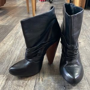 ASH leather booties